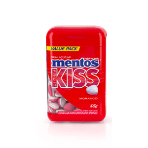 Mentos Kiss Fruit Sabor Morango 105g