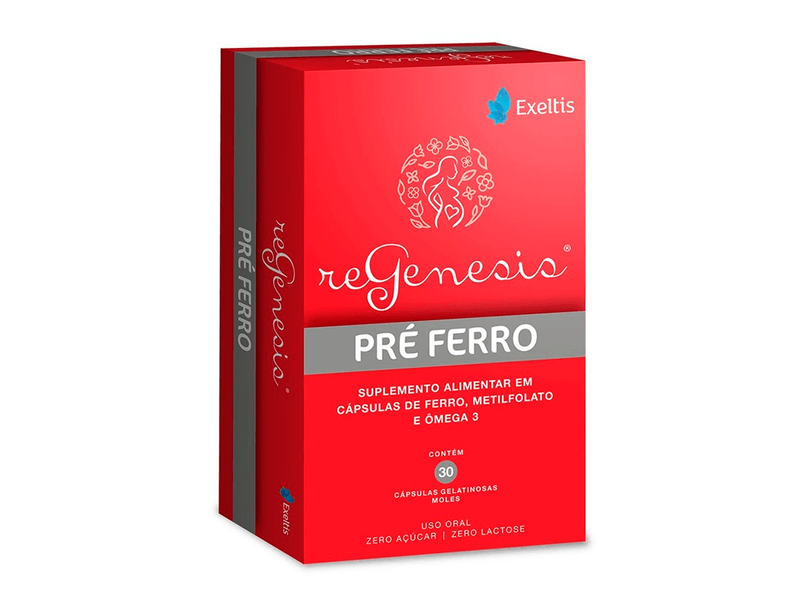 Suplemento-Alimentar-Regenesis-Pre-Ferro-30-Capsulas-Gelatinosas-Moles