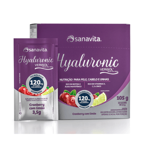 Hyaluronic Verisol Sanavita Cramberry+Limão 30 Sachês 3,5g