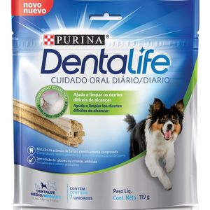 Petisco Cães Médio Dentalife Purina Cuidado Oral Frango 119g