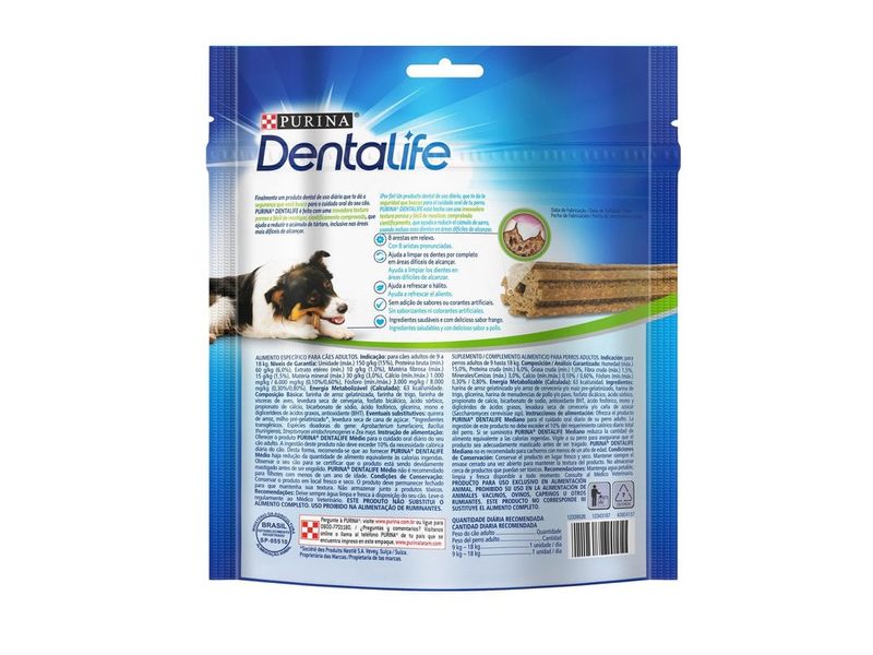 Petisco-Caes-Medio-Dentalife-Purina-Cuidado-Oral-Frango-119g
