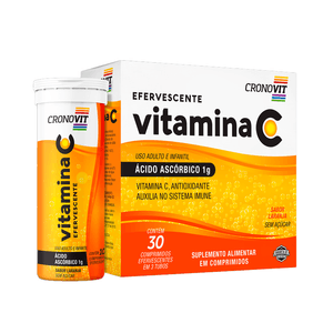 Vitamina C Cronovit Laranja 30 Comprimidos Efervescentes