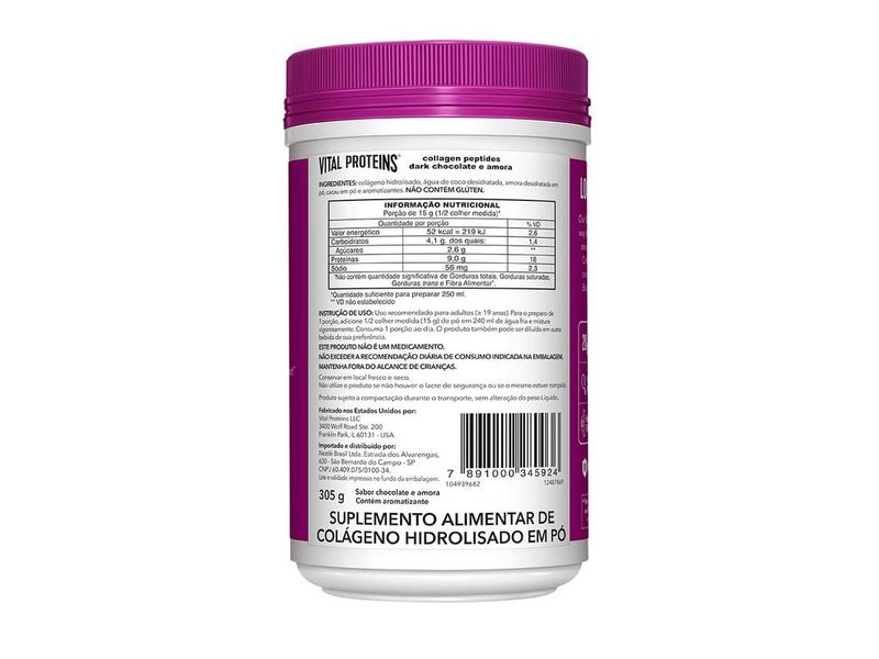 Suplemento-Alimentar-Vital-Proteins-Collagen-Peptides-Dark-Chocolate-Blackberry-305g