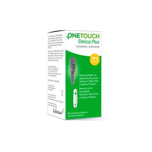 Lancetas One Touch Delica Plus 25 Unidades