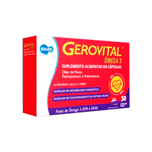 Suplemento Alimentar Gerovital Ômega 3 30 Cápsulas Moles