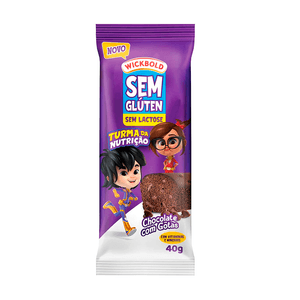 Muffin WickBold Sem Glúten Sabor Chocolate com Gotas 40g