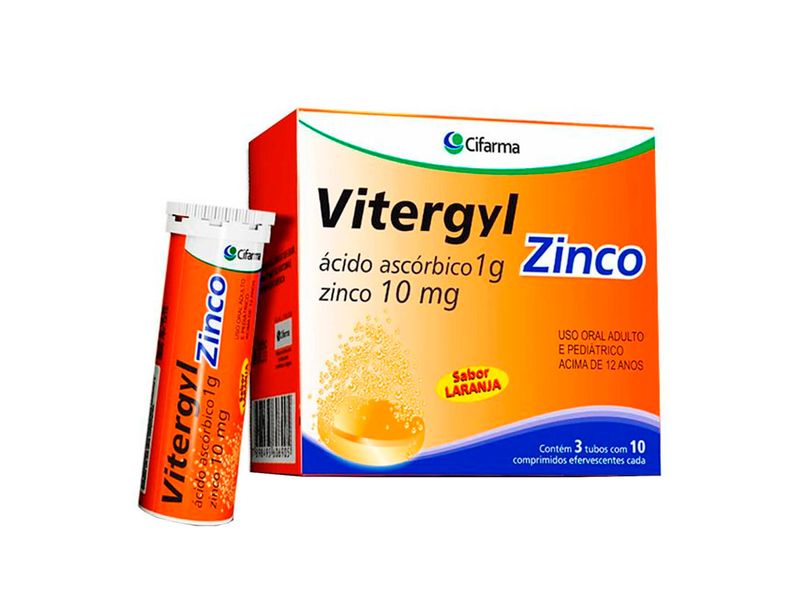 Suplemento-Alimentar-Vitergyl-Zinco-1g---10mg-30-Comprimidos-Efervescentes