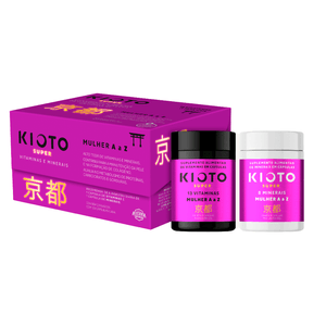 Suplemento Alimentar Kioto Super Mulher A-Z Vitaminas e Minerais 30 Cápsulas