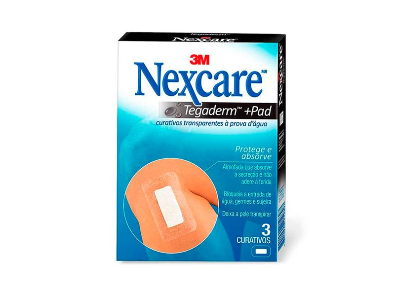 Curativo-Transparente-Nexcare-Tegaderm---Pad-A-Prova-D-Agua-3-unidades