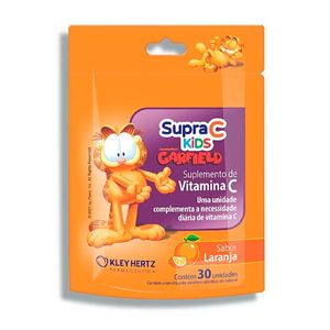 Suplemento Vitamínico Supra C Kids Sabor Laranja 30 Gomas