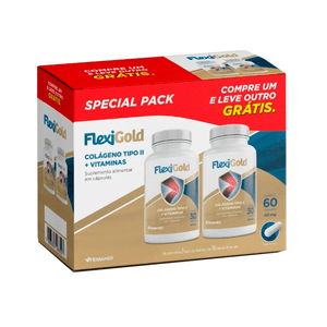 Flexigold 40mg Herbamed Colágeno tipo II + Vitaminas 60 Cápsulas