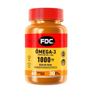 Suplemento Alimentar Ômega 3 1000mg FDC 60 Cápsulas