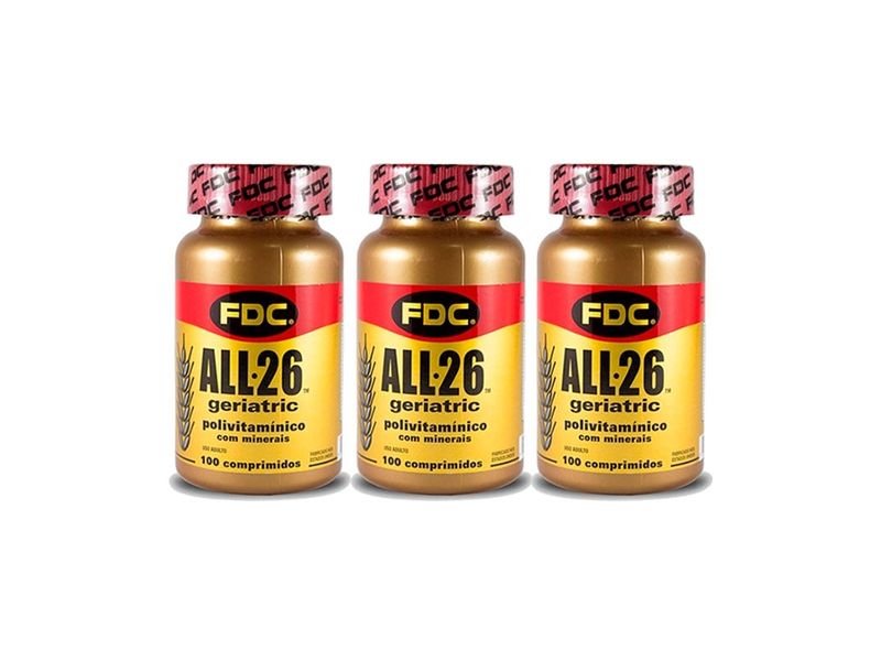 Kit-All-26-Geriatric-FDC-Polivitaminico-3-Unidades-com-100-Comprimidos-Cada