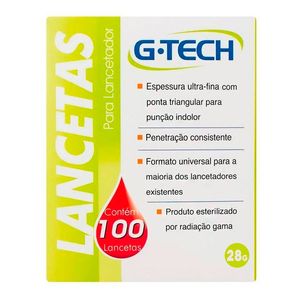 Lancetas para Lancetador G-Tech 100 Unidades