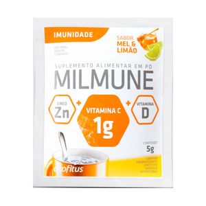 Suplemento Alimentar Milmune Solúvel em Pó Sabor Mel e Limão 5g