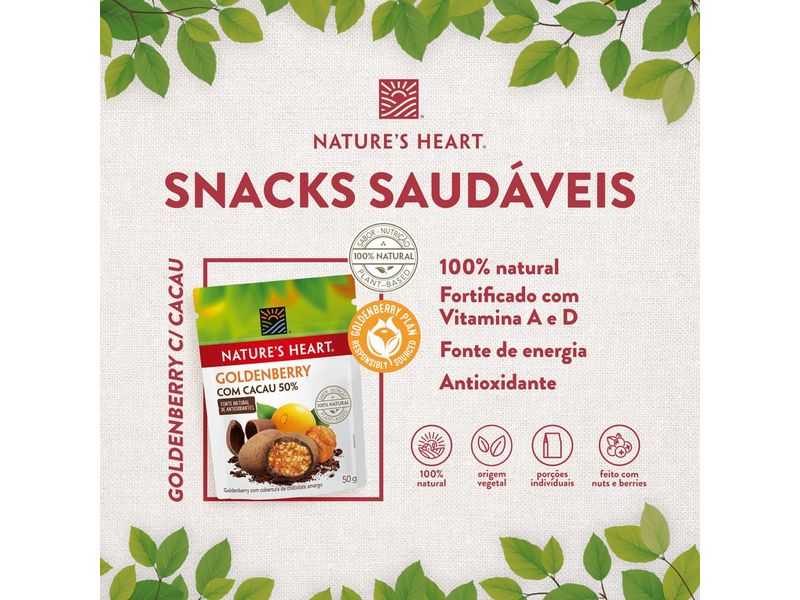 Snack Nature's Heart Cacau e Goldenberry 50g