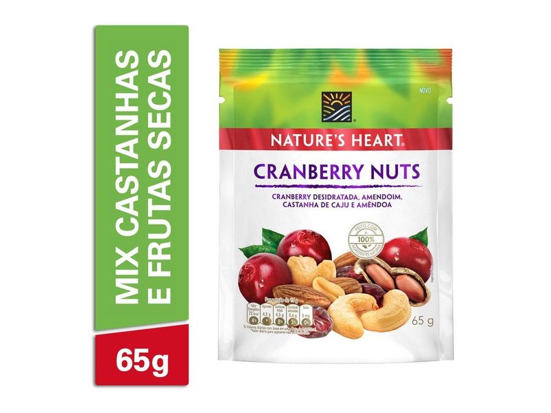 Snack Nature's Heart Cranberry Nuts 65g