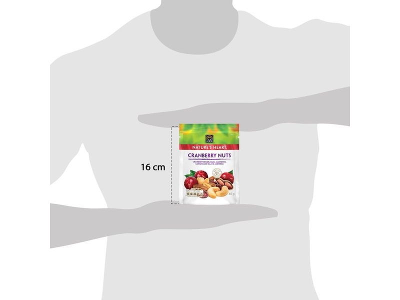 Snack Nature's Heart Cranberry Nuts 65g