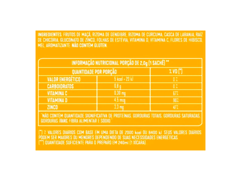 Cha-Vitaminico-Leao-Mel---Gengibre---Curcuma-10-Saches-20g