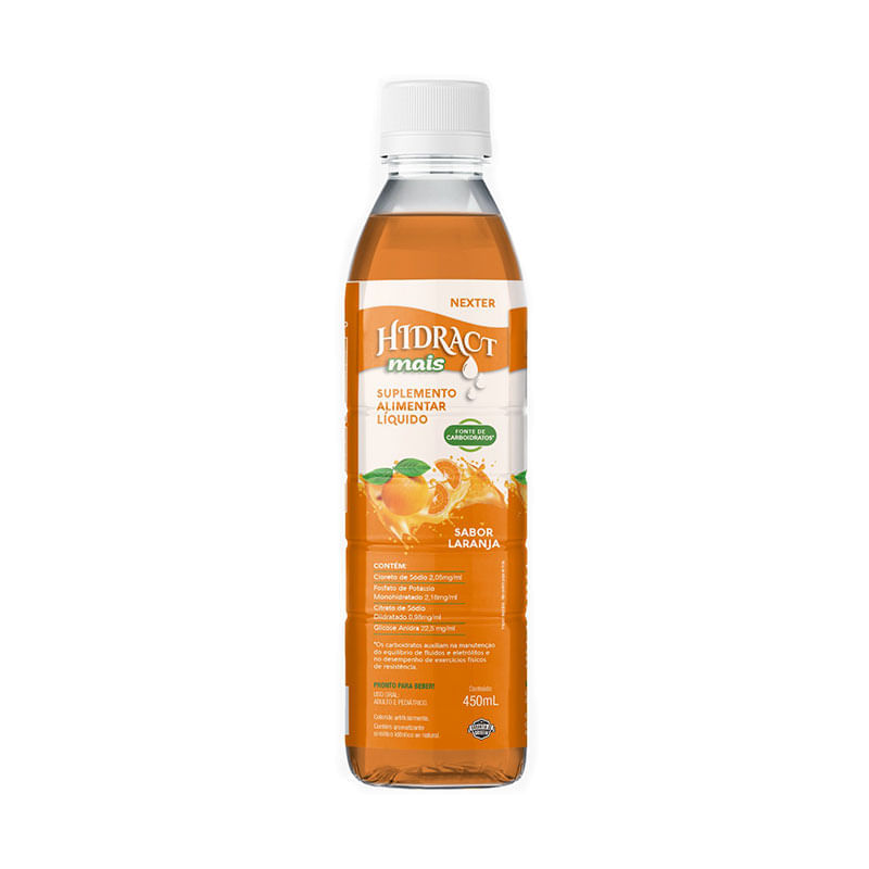 Reidratante Oral Nexter Hidract Mais Sabor Morango 450ml