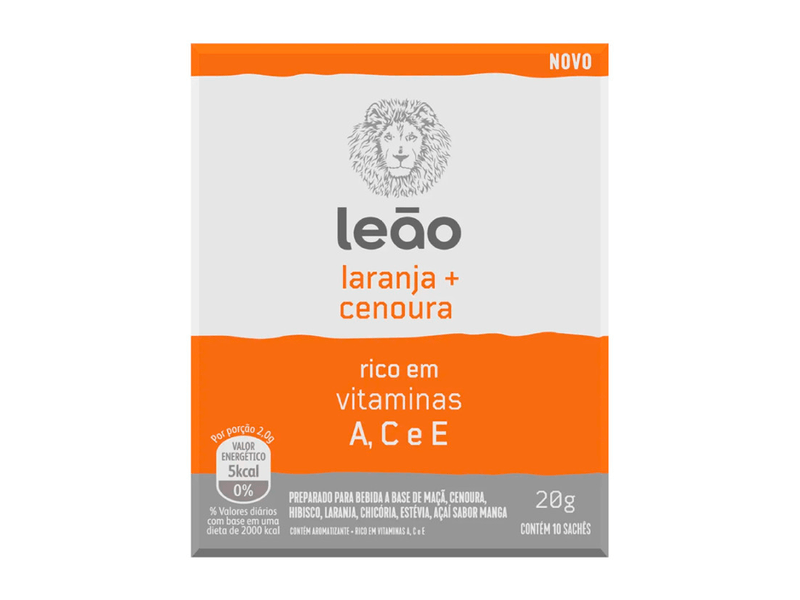 Cha-Vitaminico-Leao-Laranja---Cenoura-10-Saches-20g