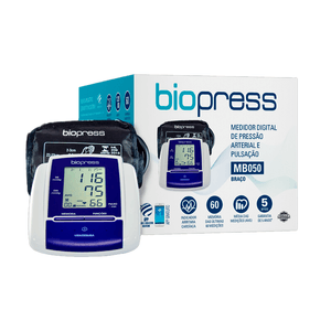 Medidor Digital De Pressão Biopress Braço MB050 1 Unidade