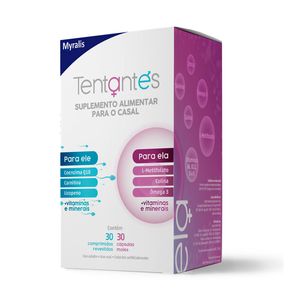 Suplemento Alimentar Para O Casal Tentantes 30 Comprimidos Revestidos + 30 Cápsulas Moles