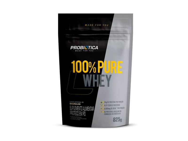 Suplemento-Alimentar-Proteico-em-Po-Probiotica-100--Pure-Whey-Sabor-Baunilha-825g