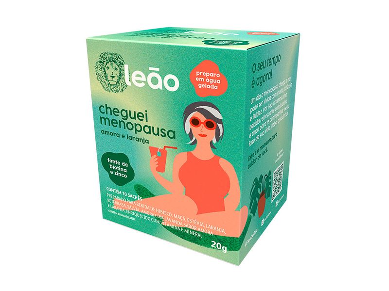Cha-Leao-Cheguei-Menopausa-Sabor-Amora-e-Laranja-10-Saches-20g