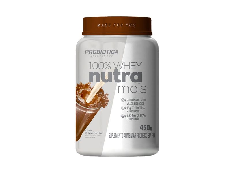 Suplemento-Alimentar-Probiotica-100--Whey-Nutra-Mais-Sabor-Chocolate-450g