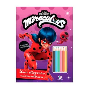 Livro LadyBug Uma Diversão Miraculosa 1 Unidade