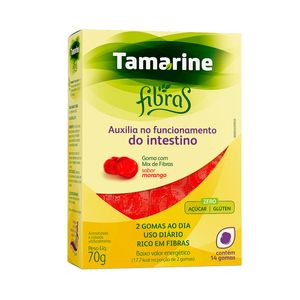 Tamarine Fibras Sabor Morango 14 Gomas
