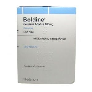 Boldine 100mg caixa com 30 cápsulas