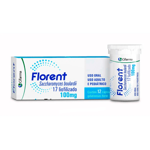Florent 100mg 12 Cápsulas Gelatinosas Duras