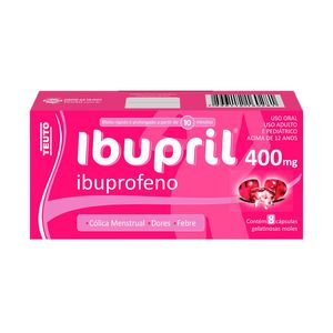 Ibupril 400mg 8 Cápsulas Gelatinosas Moles