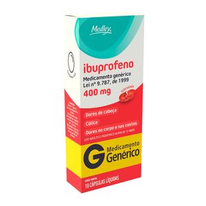 Ibuprofeno 400mg Medley 10 Cápsulas Gel