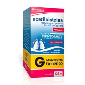 Acetilcisteína Xarope Adulto 40mg/ml Aché Frasco 120ml  + 1 copo medidor