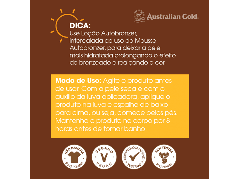 Mousse-Autobronzeador-Australian-Gold-Kakadu-Bronzer-140ml