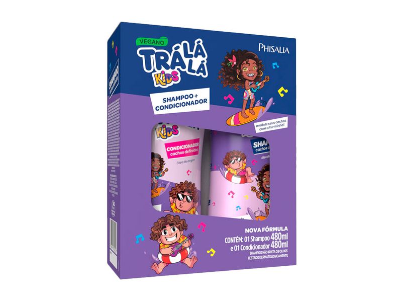 Kit-Shampoo---Condicionador-Tra-la-la-Kids-Cachos-Definidos-480ml-Cada