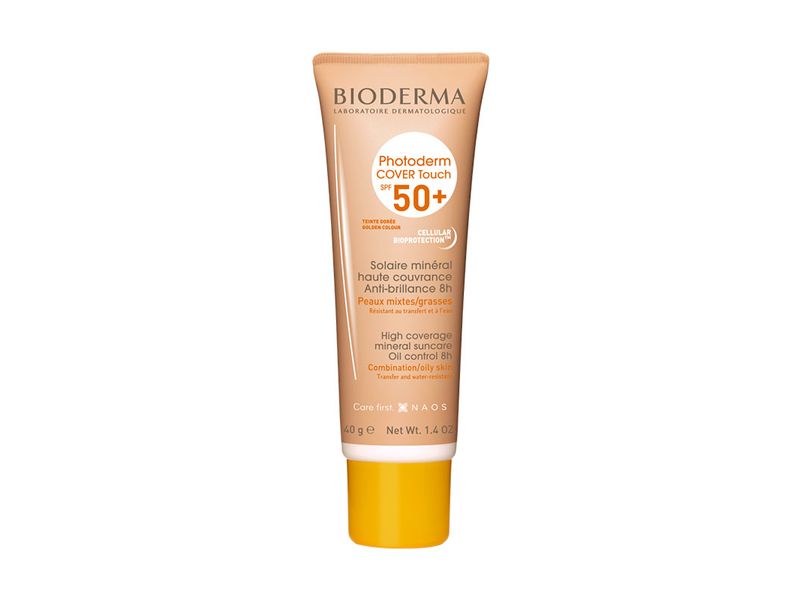 Protetor-Solar-Facial-Bioderma-Photoderm-Cover-Touch-FPS50--Dourado-40g