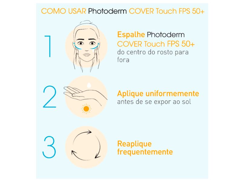 Protetor-Solar-Facial-Bioderma-Photoderm-Cover-Touch-FPS50--Dourado-40g