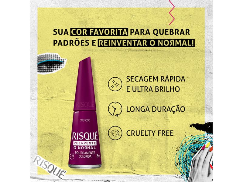 Esmalte-Cremoso-Risque-Reinvente-o-Normal-Politicamente-Colorida-8ml