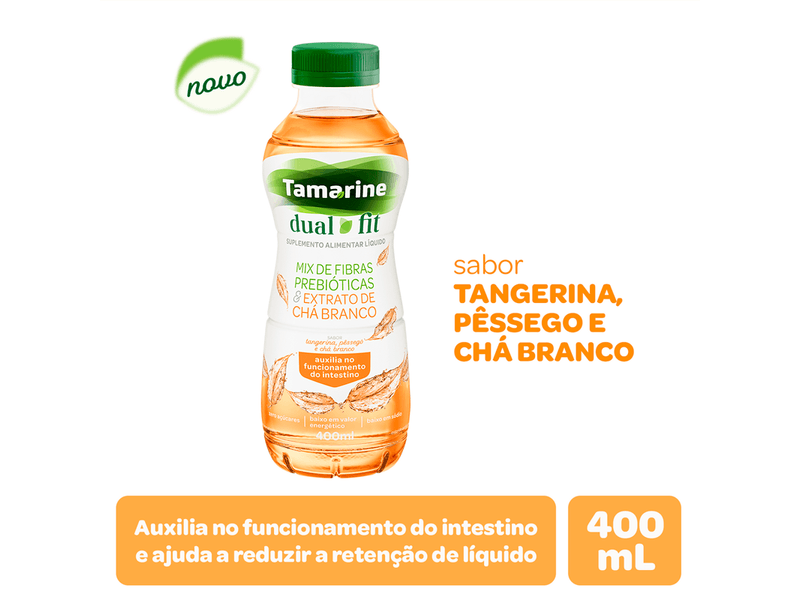 Suplemento-Alimentar-Tamarine-Dual-Fit-Sabor-Tangerina-Pessego-e-Cha-Branco-400ml