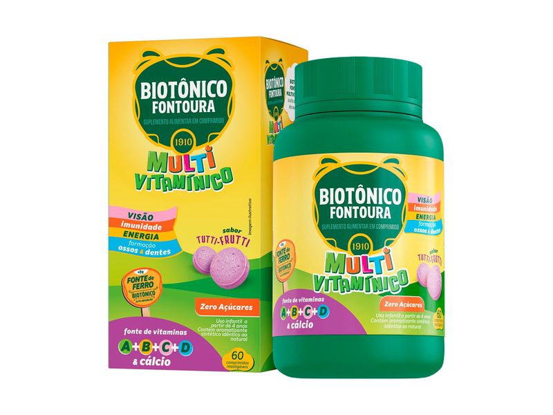 Suplemento-Alimentar-Multivitaminico-Biotonico-Fontoura-Sabor-Tutti-Frutti-60-Comprimidos-Mastigaveis