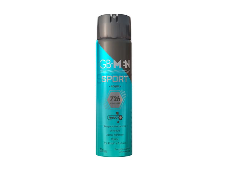 Desodorante-Aerosol-Antiperspirante-GB-Men-Sport-Acqua-150ml