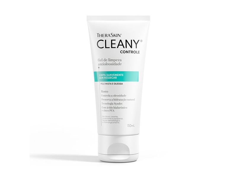 Gel-de-Limpeza-Facial-Antioleosidade-TheraSkin-Cleany-Controle-150ml