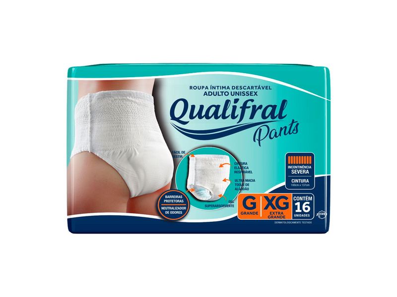 Roupa-Intima-Descartavel-Qualifral-Pants-G-XG-16-Unidades