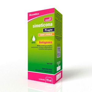 Simeticona 75mg/ml Biosintética Sabor Laranja Solução Oral 15ml