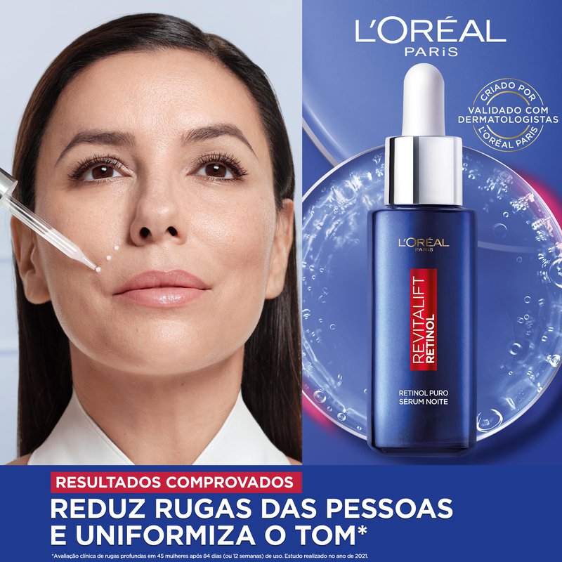 Sérum Facial Antirrugas L'Oréal Paris Revitalift Retinol Noturno 30ml