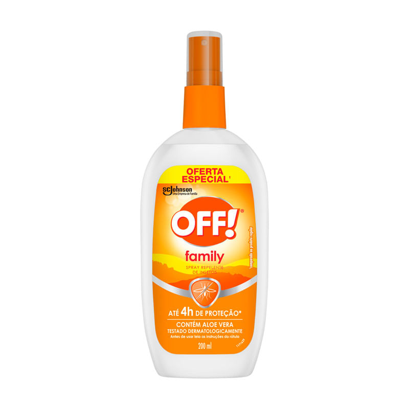 Repelente Spray Off! Family Frasco 200ml Oferta Especial